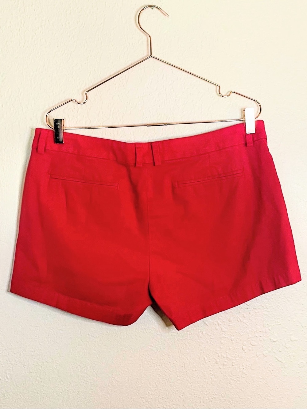 a.n.a Red Cotton Stretch Twill Shorts 14 - Picture 3 of 5